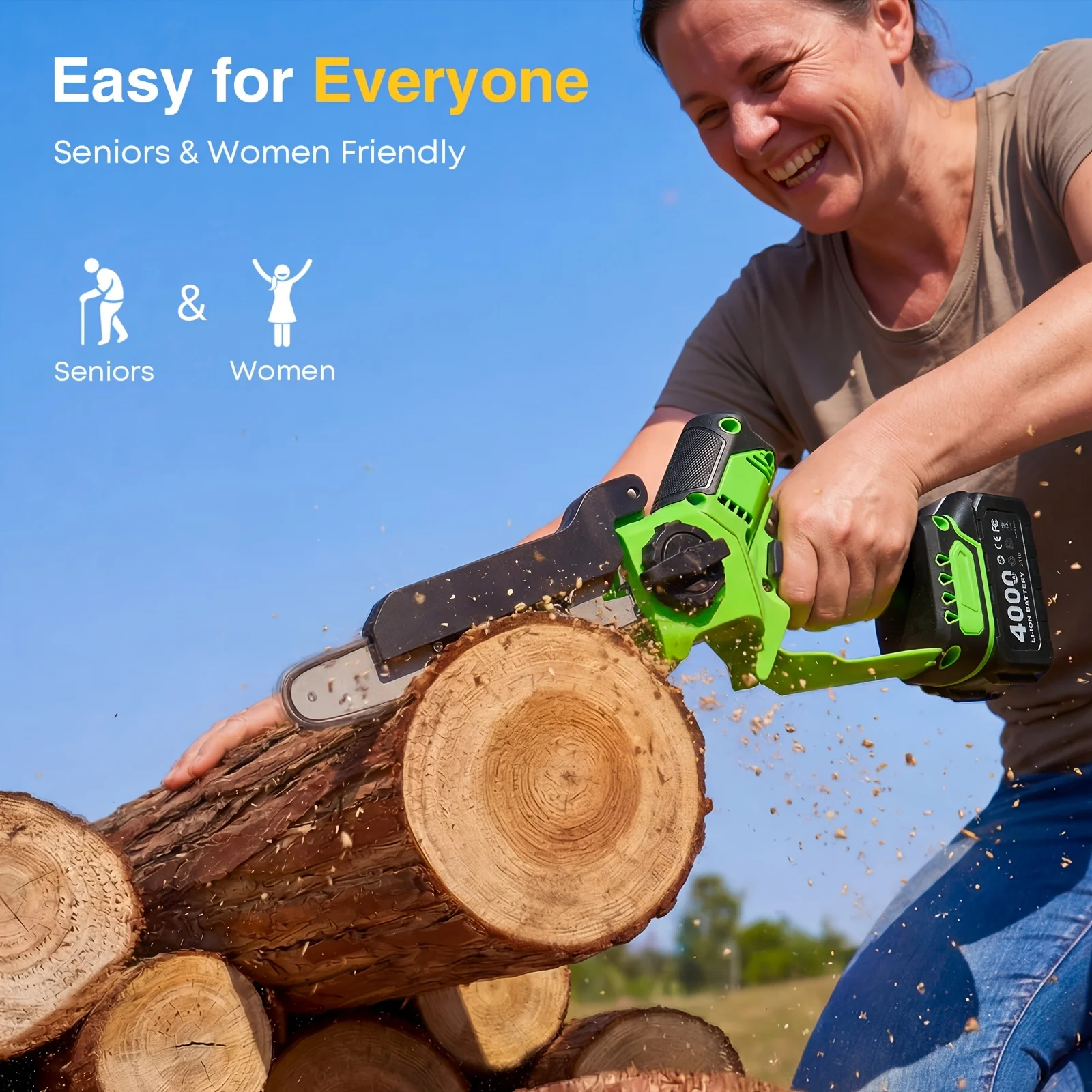 Аккумуляторная электрическая п – обзор и цена Mini Electric Chainsaw 6 Inch