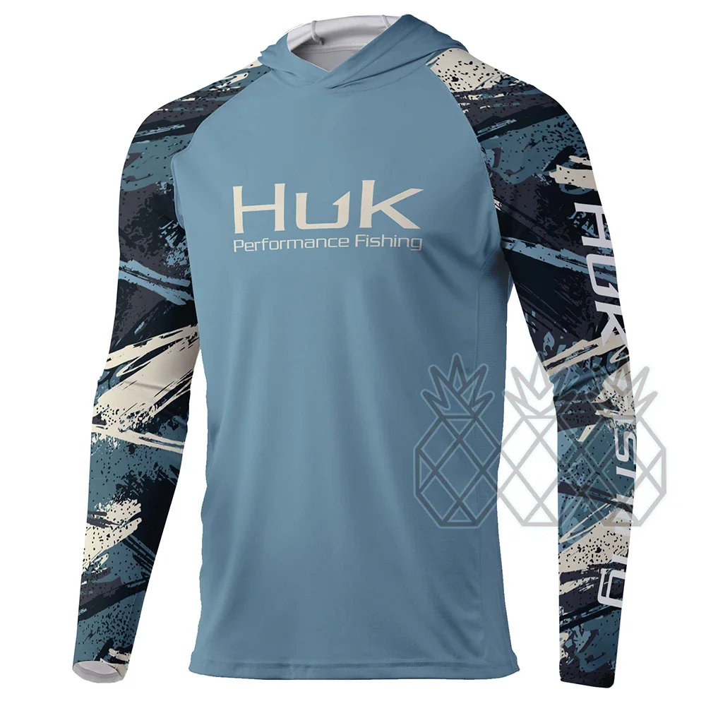 

HUK Fishing Clothing Performance Fishing Hoodie Uv Protection Long Sleeve Angling T-shirts Men Breathable Tops Camisa De Pesca