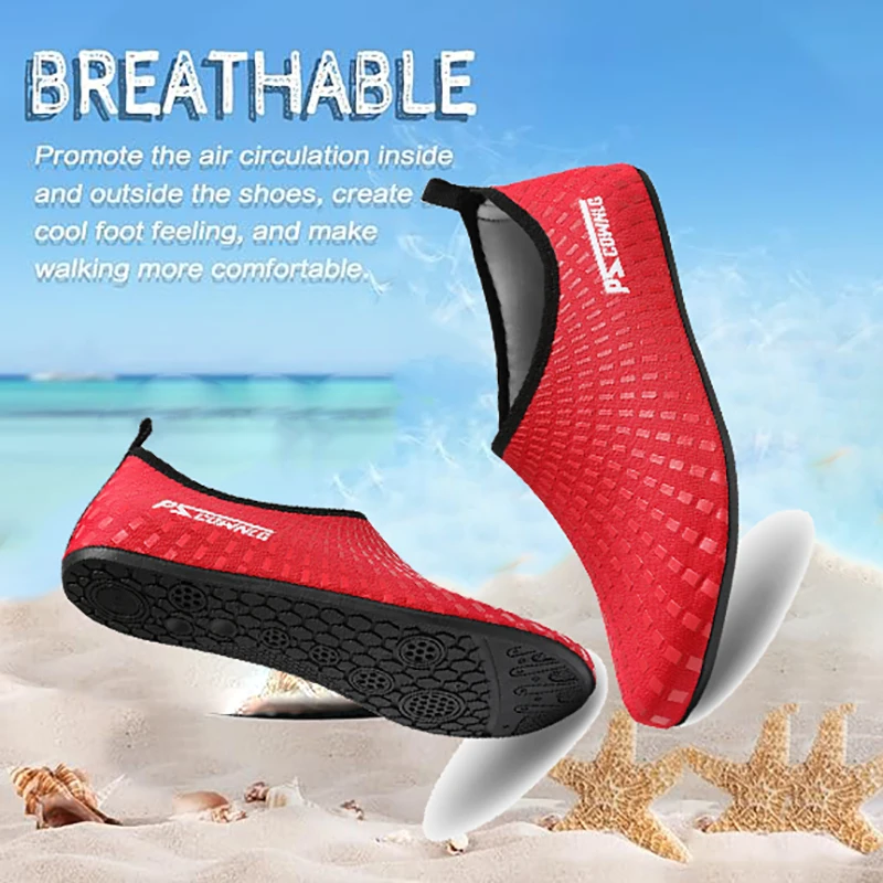 Water Non-Slip Sneaker Shoes Swimming Diving Socks Summer Beach Flat Snorkeling foot shoe cover Seaside Sock Slipper Equipment