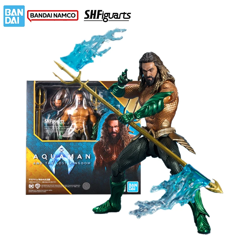 

Оригинальная фигурка Bandai Aquaman and the Lost Kingdom, комплект модели SHF Aquaman, коллекционная модель, экшн-фигурка для мальчиков, игрушки