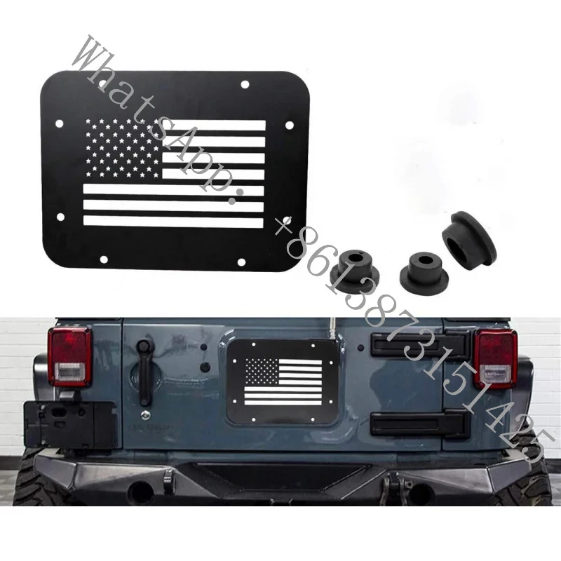 Suitable JK-JL Rear Door Trim Panel, Spare Tire Removal Kit & Tailgate Vent Cover