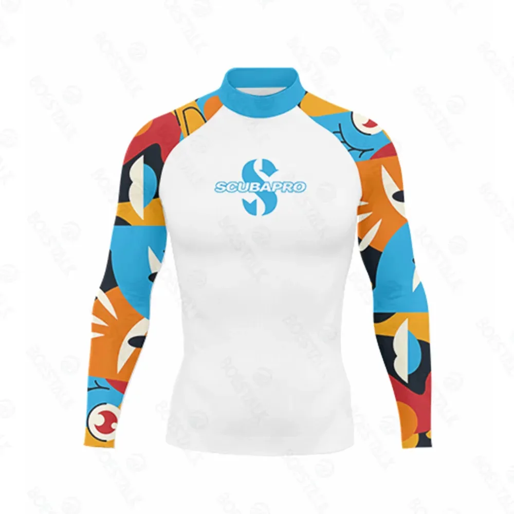 scubapro-long-sleeve-surfing-rash-guard-for-men-uv-protection-swim-t-shirt-anti-chafe-dive-top-water-gear