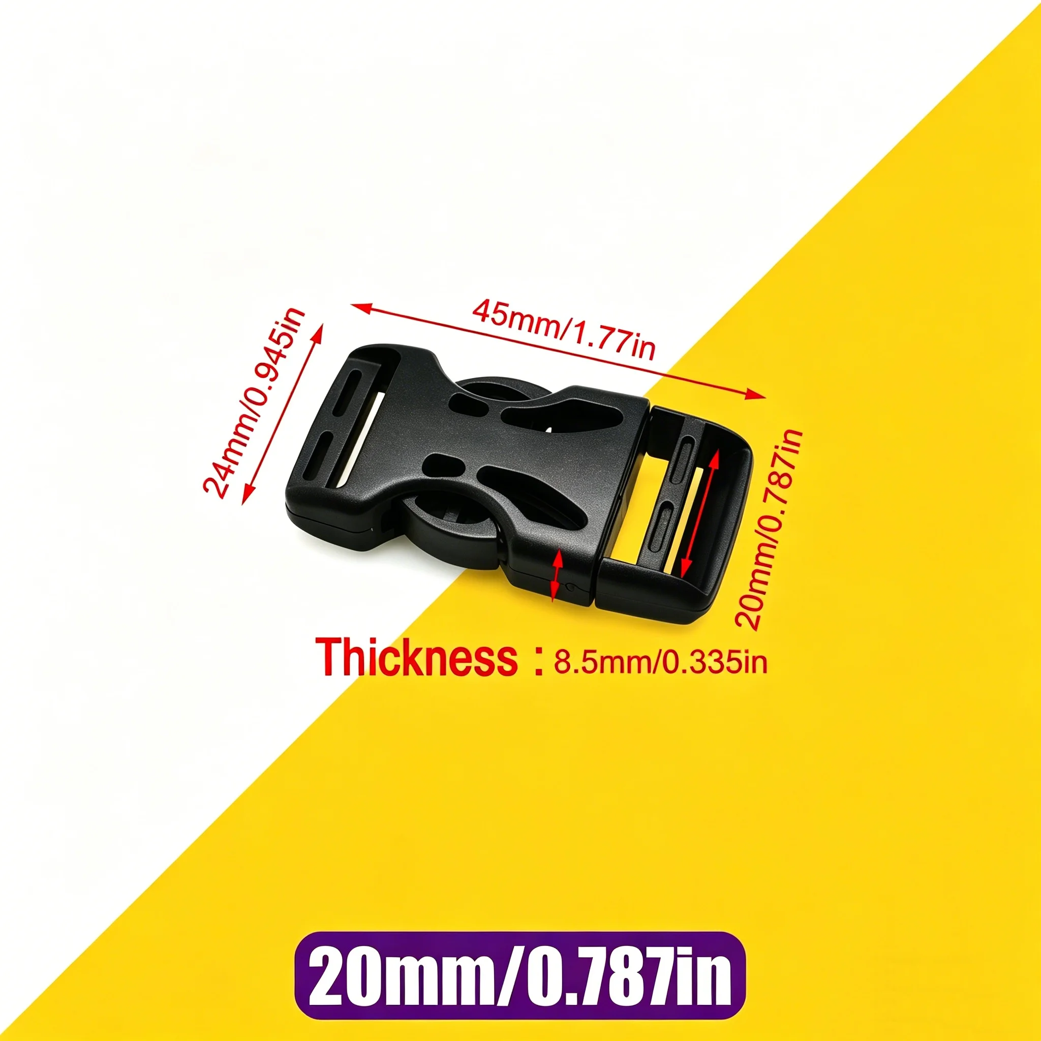 Heavy Duty Quick Release Buckles Set for Nylon Straps