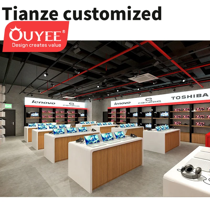 Customized-Electronic Shop Computer Shop Interior Design Mobile Phone Store Mobile Shop Counter Computer Store