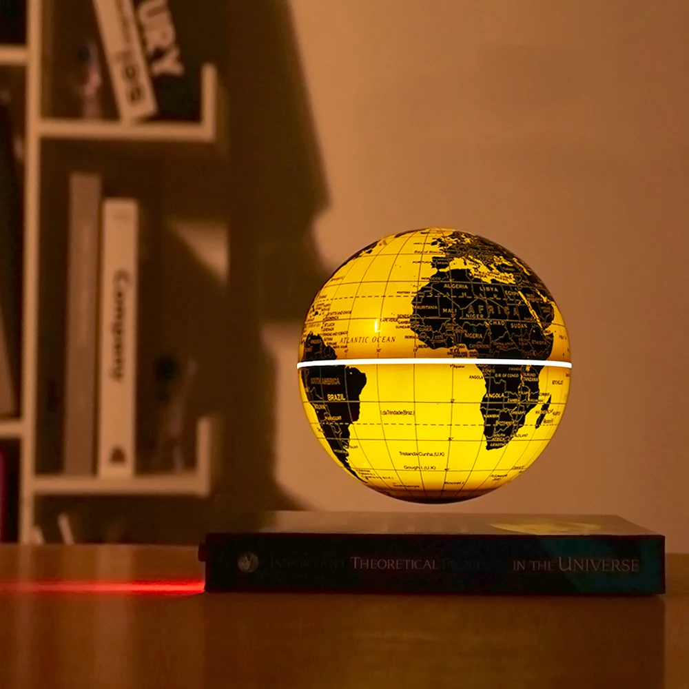 Pływający globus lewitacja magnetyczna globus materiały edukacyjne Luminous Earth Globe kosmiczna okładka podstawa książki