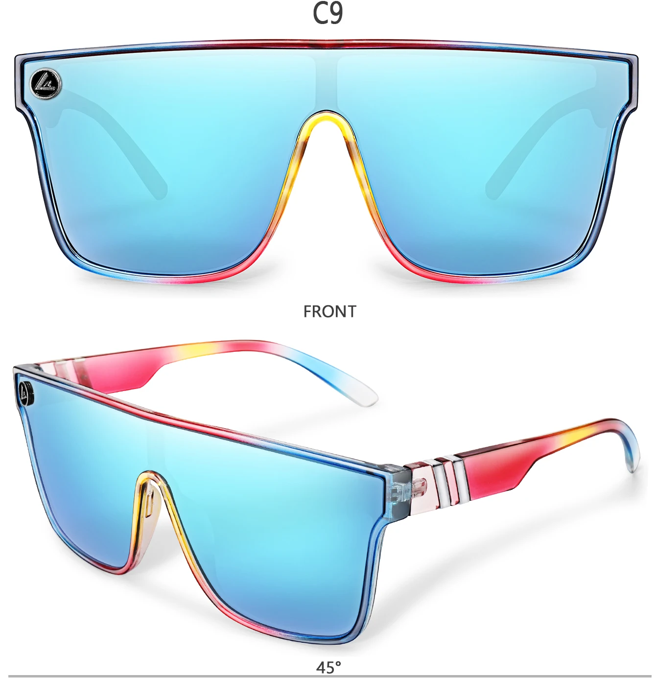 Loisruby Marke Männer Frauen Sonnenbrille fahren uv400 mehrfarbige Brillen Sport Luxus Outdoor Radfahren Angeln Sonnenbrille – Detail 11