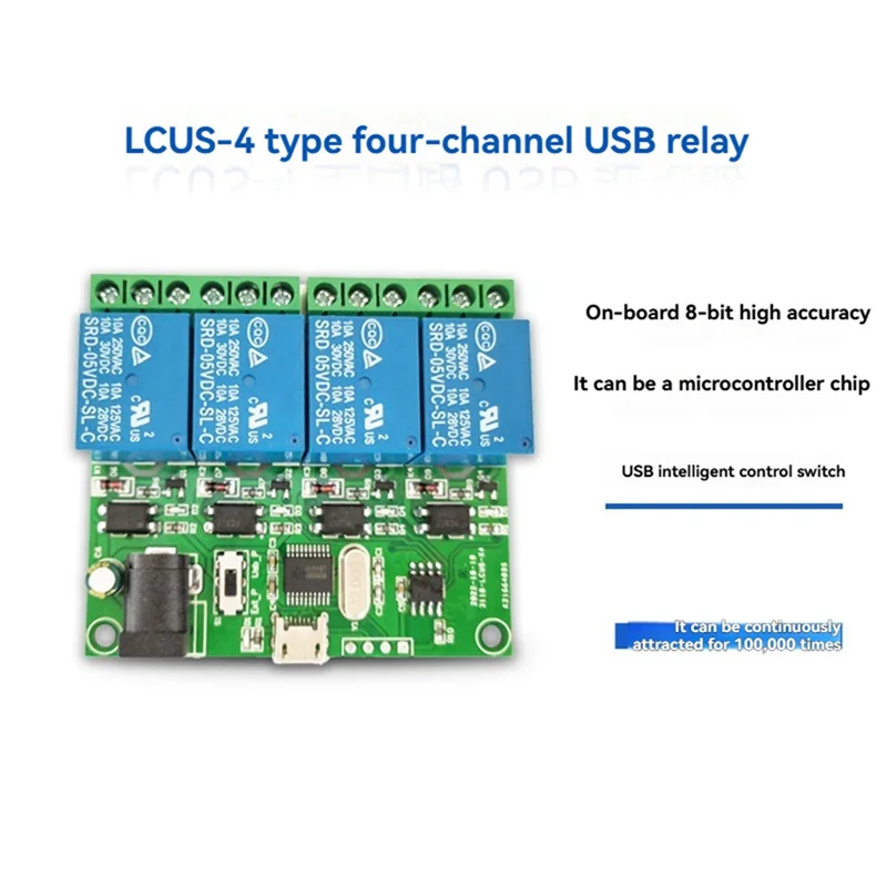 APPLIA-LCUS-4 4-Kanal-USB-Relaismodul USB Intelligenter Steuerschalter USB 5V Smart Switch