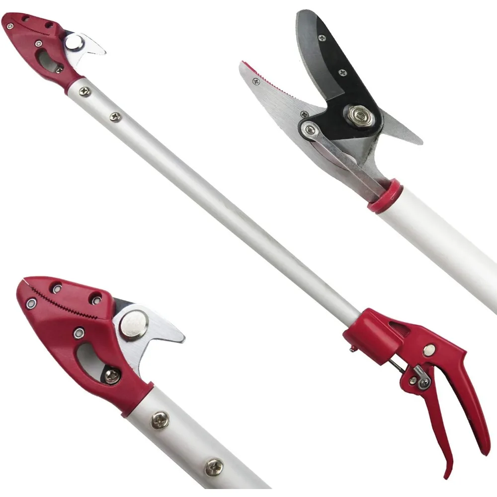 

2 Feet Cut and Hold Tree Pruner, Rotation Pole Tree Trimming, Short Reach Fruit Picker, Branches Bypass Lopper