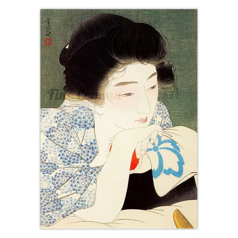 Morning Hair Kotondo Torii Vintage Japanese Art Poster Woodblock Canvas Print Japanese Beauty Woman Wall Art Painting Home Decor