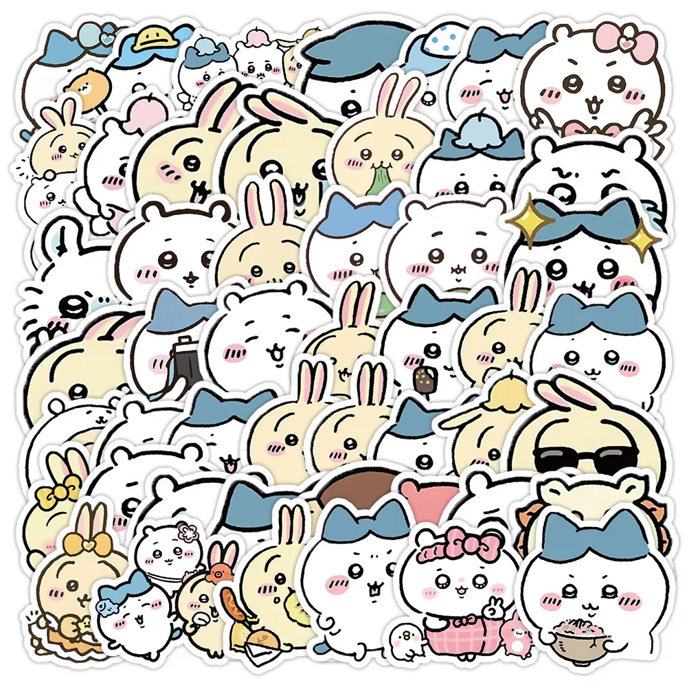 10/30/50PCS Cartoon Cute Chiikawa Usagi Hachiware Sticker Fun Kawaii Creative Graffiti Decal Kids Toy DIY Scrapbook Bike Laptop