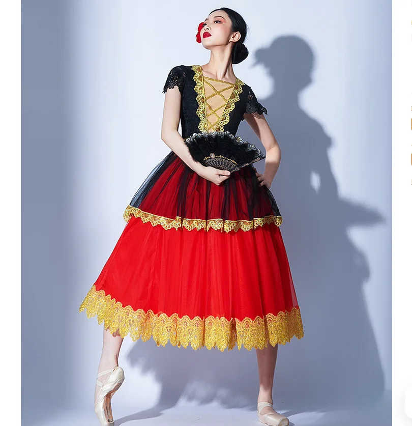 

Drama performance costume women's European ethnic style ballet dress