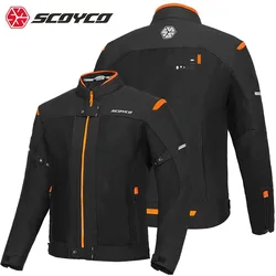 New Scoyco Motorcycle Jacket jaqueta Men's Summer Breathable Mesh Motorcycle Racing jackets chaqueta moto equipment motociclist