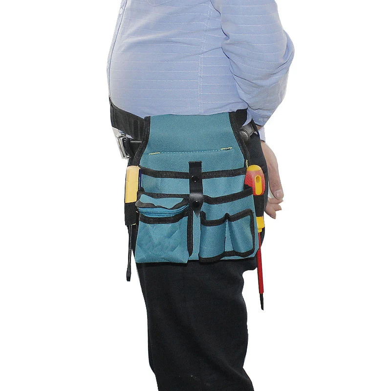 Multifunctional Tool Storage Bag Pouch Belt Hardware Electrician Toolkit Waist Bag For Wrench Screwdriver Tool Bags Organizer