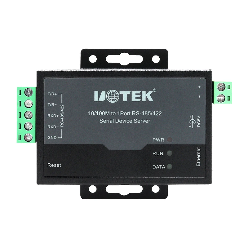 

UTEK 10/100M TCP/IP To RS485/422 Serial Port Server Industrial Grade Serial Port Networking UT-6011M