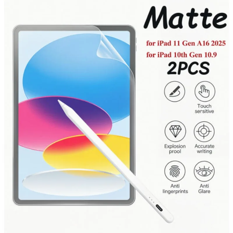 2PCS Paper Film Like Screen Protector For Ipad Air 11 5 4 3 Pro 13 iPad 10th 9th 8th 7th 6th 5th Generation Mini 6 7 Matte Film
