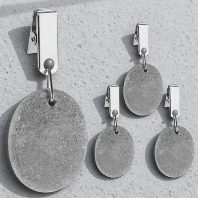 Clips de hierro y piedra para mantel, Clips resistentes para cubierta de mesa, comedor al aire libre, Picnic, fiesta, abrazadera reutilizable para cubierta de mesa, 4 Uds.