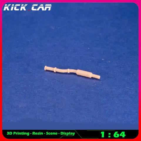 Kickcar 1/64 Exhaust Pipe Model Car Diorama Uncolored Resin Garage Scene Repair Tools Decoration Simulation Scene Toy