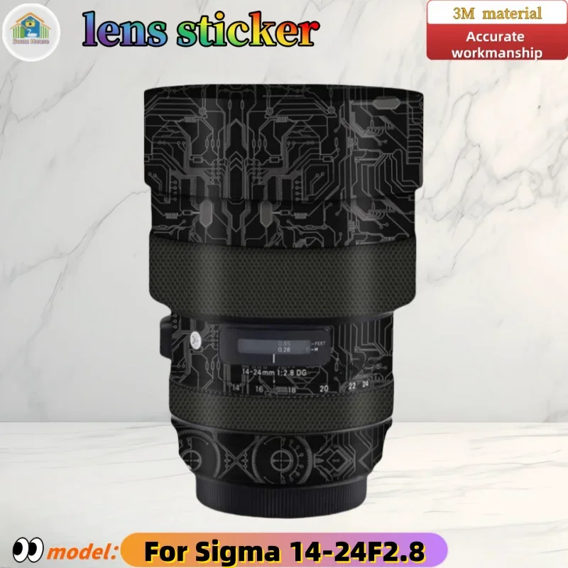 

1424F2.8 For Sigma 14-24 F2.8 Camera lens sticker, DIY skin, Precision tailoring wear-resistant protective film