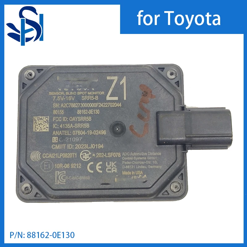 

88162-0E130 Blind Spot Sensor for 2023 2024 Lexus RX350 RX450h RX500h RX Series