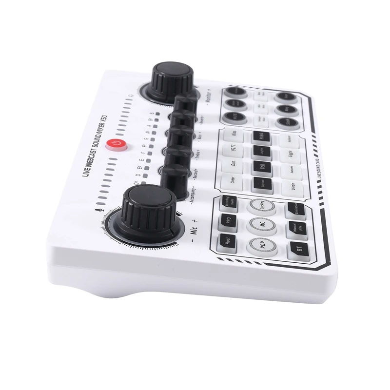 Hot 2Set X50 Professional Recording Studio Sound Cards USB Sound Card Live Broadcast Audio Mixer Interface