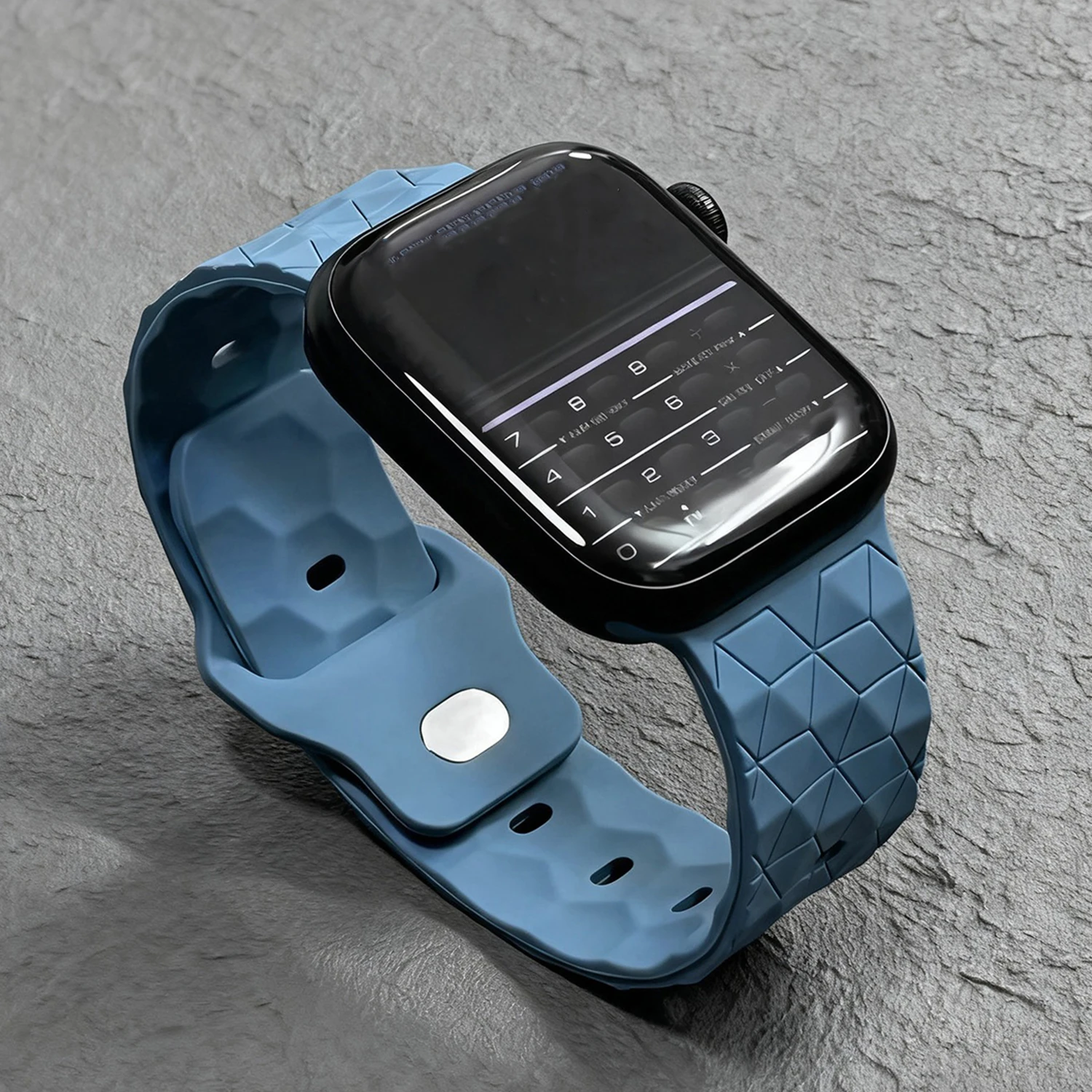 Silikon-Ersatzarmband für Apple Watch 46mm 45mm 44mm 42mm 41mm 40mm Sportarmband für iWatch Series 12 11 10 9 8 7 6 Ultra 2/3