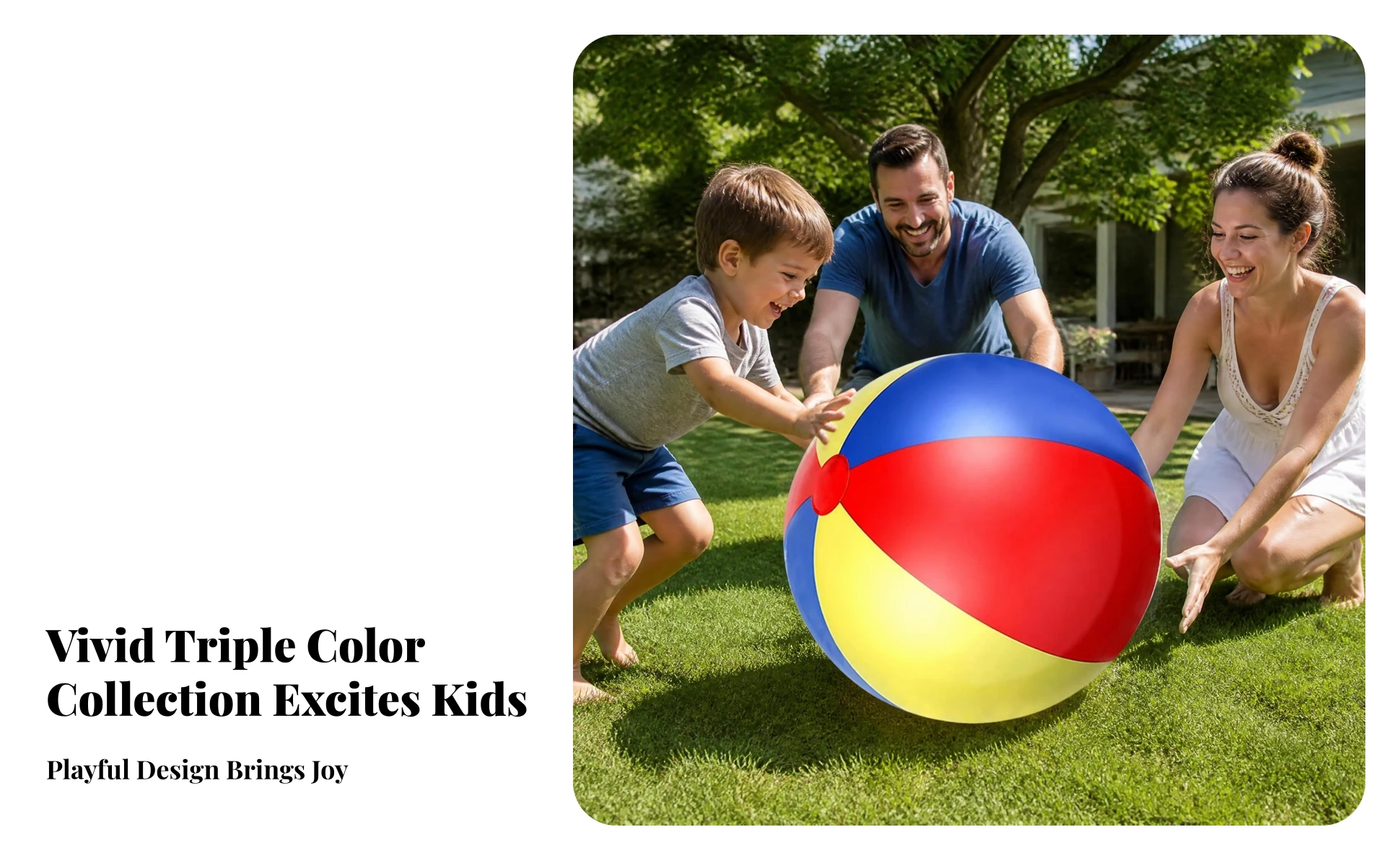Bright Rainbow Colors Plaything Sealed Valve Large Beach Ball Toy Multicolor PVC Beach Ball for Outdoor Play, Families Bright Rainbow Colors Plaything Sealed Valve Large Beach Ball Toy Multicolor PVC Beach Ball for Outdoor Play, Families