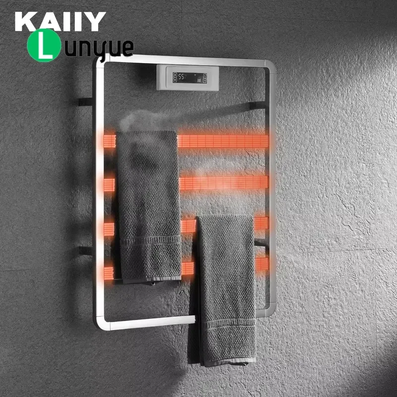 Electric Towel Warmer Rack Heated Bathroom Towel Rail Stainless Steel Wall Mounted Heating Dryer for Home Hotel Bath