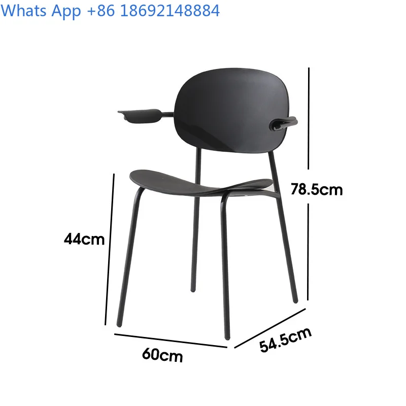 Metal Dining Chair for Home Living Room Cafe Bistro Backrest Chair Comfortable Retro Style Luxury Eat Chair