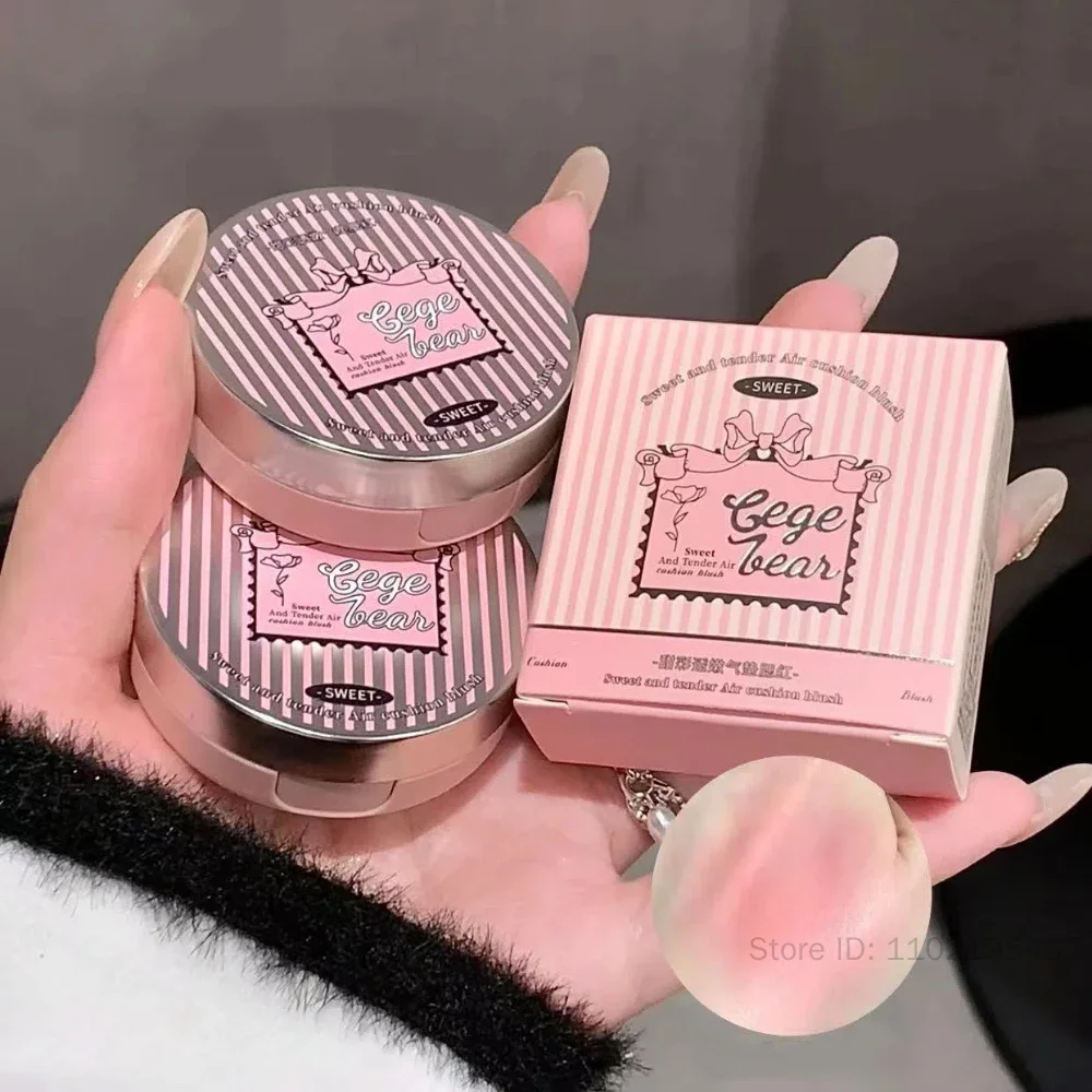 Uroczy Płynny Róż do Policzków Poduszka Powietrzna Nude Naturalny Rozświetlający Twarz Morelowy Brzoskwiniowy Tint Róż Cieniowanie Róż Koreańskie Kosmetyki do Makijażu