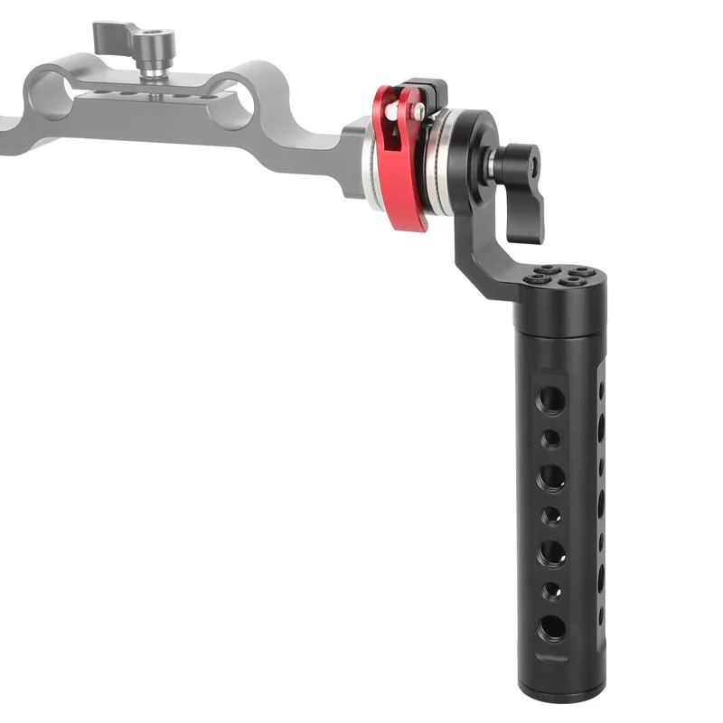 Suitable For Camera Cage,Multi-hole Aluminum Handle,Gear Style Quick Release Hand Grip For Camera & Monitor