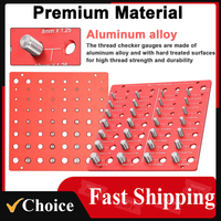 Nut and Bolt Thread Checker Set 28 Thread Identifier Gauge Inch and Metric Size Precise Screw Size and Thread Measuring Tools