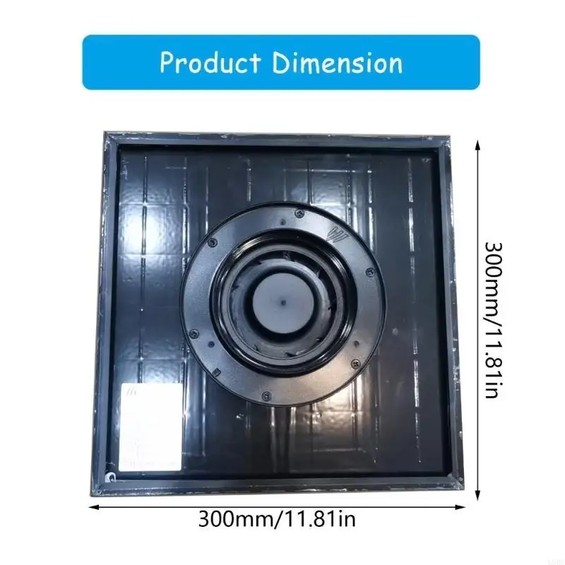 مروحة سقف بالطاقة الشمسية 15 وات مروحة عادم الألواح الشمسية حل تهوية موفر للطاقة لغرفة حظائر الحاويات الزجاجية #6