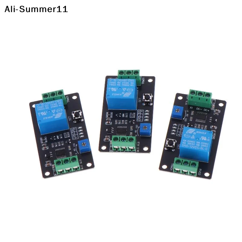 【S7】1Pc 555 Timer Delay On Off Relay Delay Timer Relay Self Locking Delay On Off Time Switch DC5/12/24V Timer Delay Relay