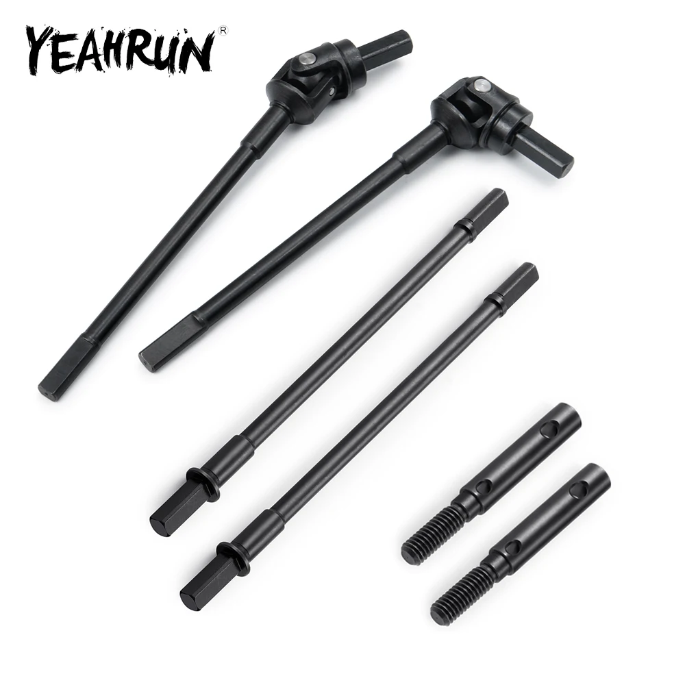 YEAHRUN acciaio anteriore posteriore albero di trasmissione CVD per Axial AXI03004 Capra UTB 1/10 RC Crawler Car Truck Model Upgrade Parts