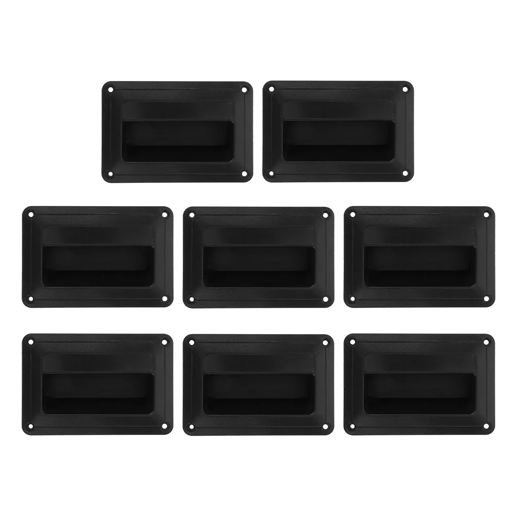

8Pcs Plastic Speaker Side Handle Black Audio Speaker Parts with Exquisite Craftsmanship Reliable Handle Replacement for Outdoor