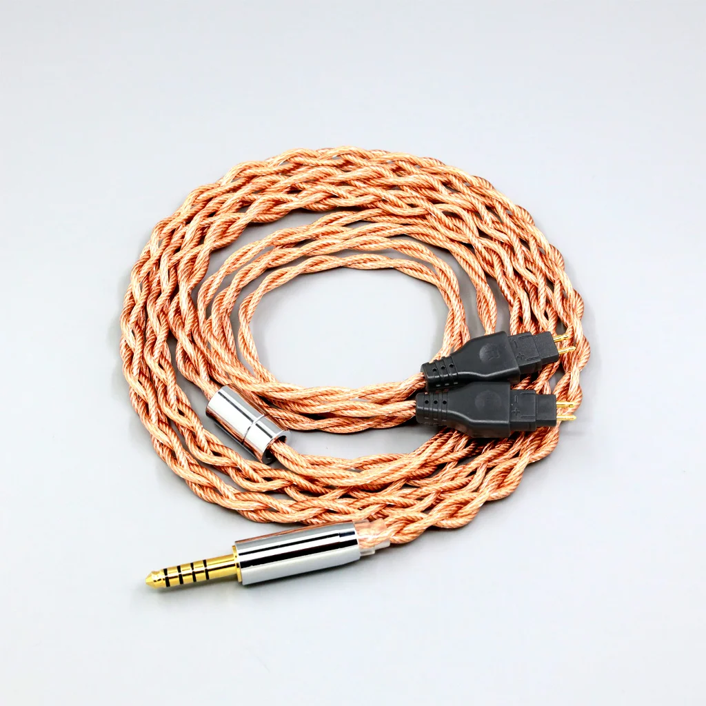 Cable de auriculares Coaxial mezclado con blindaje OCC de grafeno 7N para Sennheiser HD580 HD600 HD650 HDxxx HD660S HD58x HD6xx 4 núcleos LN 007753