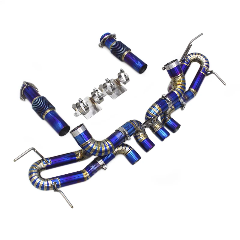 Performance Titanium Exhaust Catback For Chevrolet Corvette C8 Z06 Racing Car Exhaust System Straight Pipe Cat Back