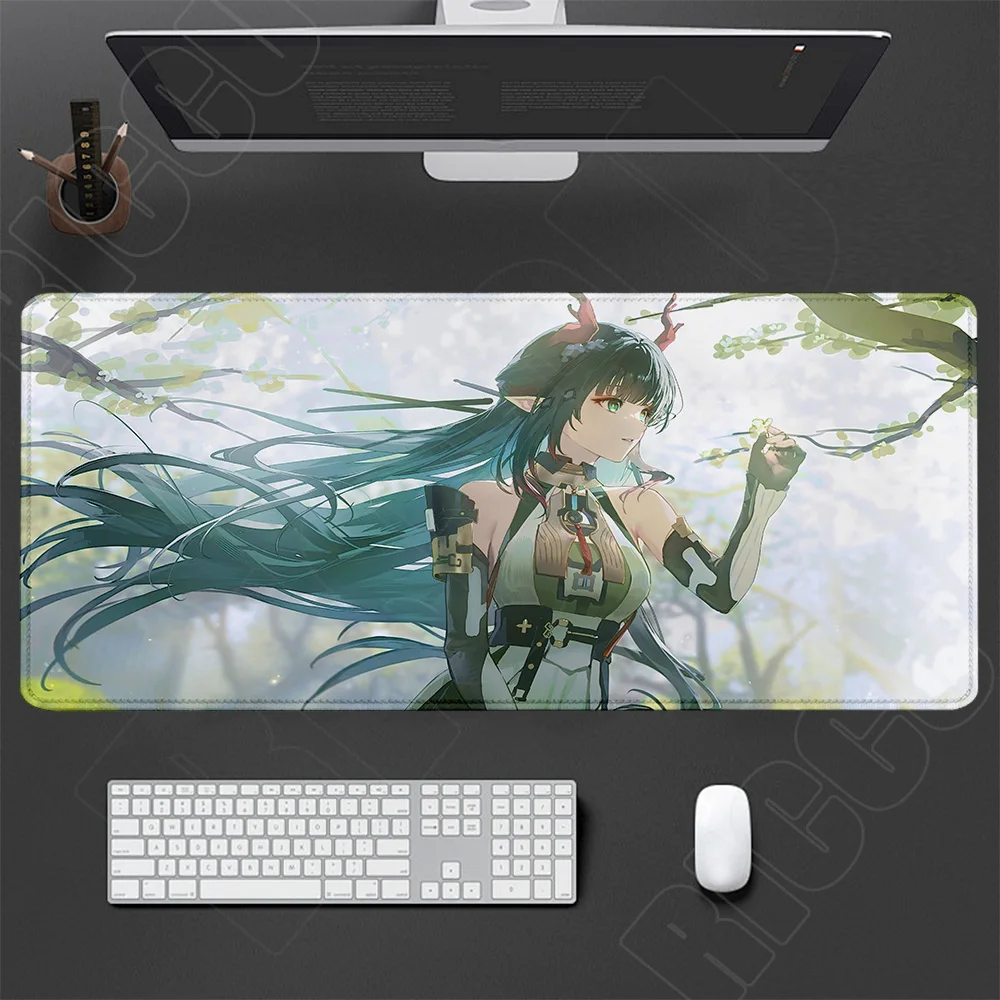 Neues Arknights Endfield Zhuang Fangyi HD-Mauspad XXL, großes, süßes Anime-Tastaturpad für Gamer, Kawaii-Girl-Gaming-Schreibtischunterlage zum Schutz des Teppichs – Detail 19