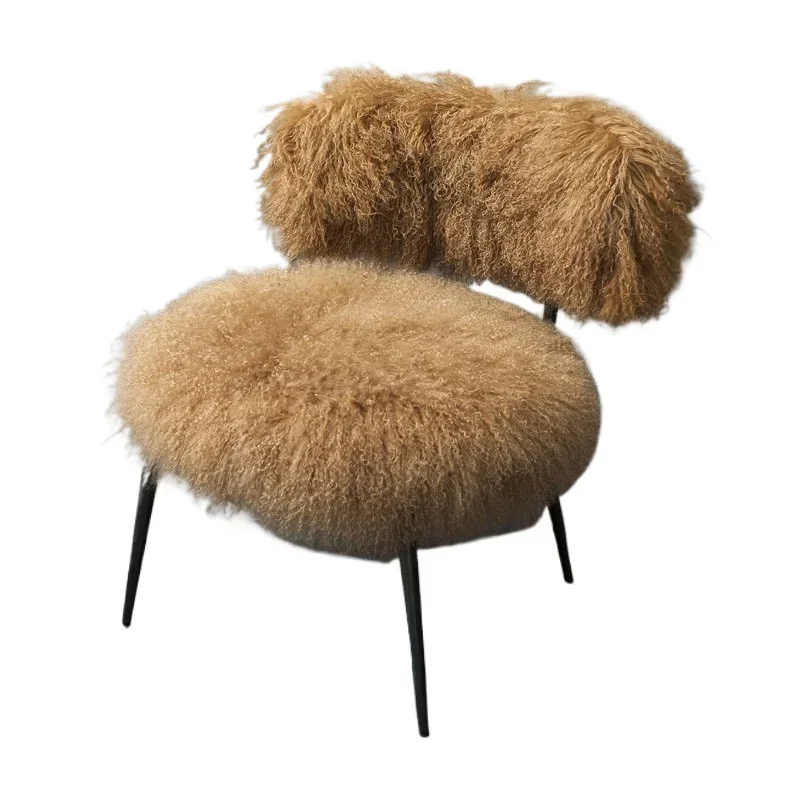 

Nordic art Internet celebrity beach wool leisure chair light luxury single chair living room rocking chair bedroom dressing