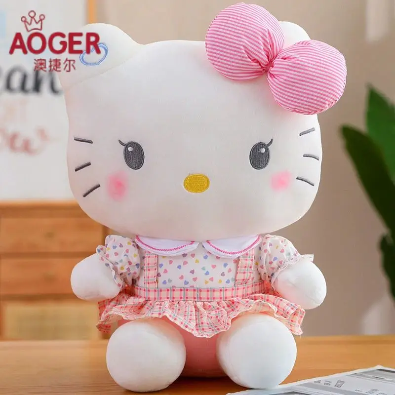 

Плюшевые игрушки Hello Kitty, 20 см, мягкие подушки, подарки на день рождения для девочек, милые плюшевые куклы Hello Kitty