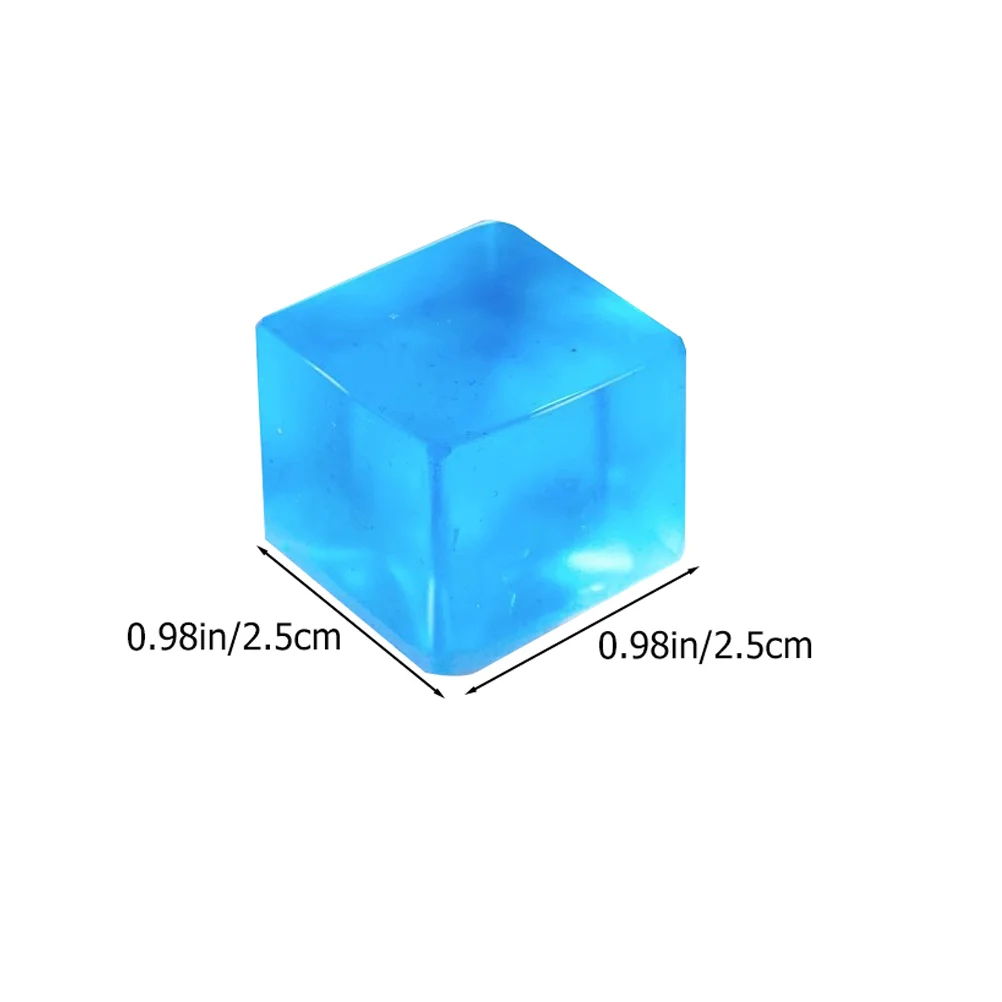 18 Pcs Jelly Vent Artifact Ice Cube Squeezing Ball Stretchy Toy Stress Balls Cubes Fidget Decompression Party Favor