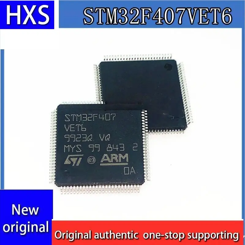 Stm32f407vet6 Lqfp100 32-Bit Microcontroller Gloednieuwe Originele Nieuwe Inventaris