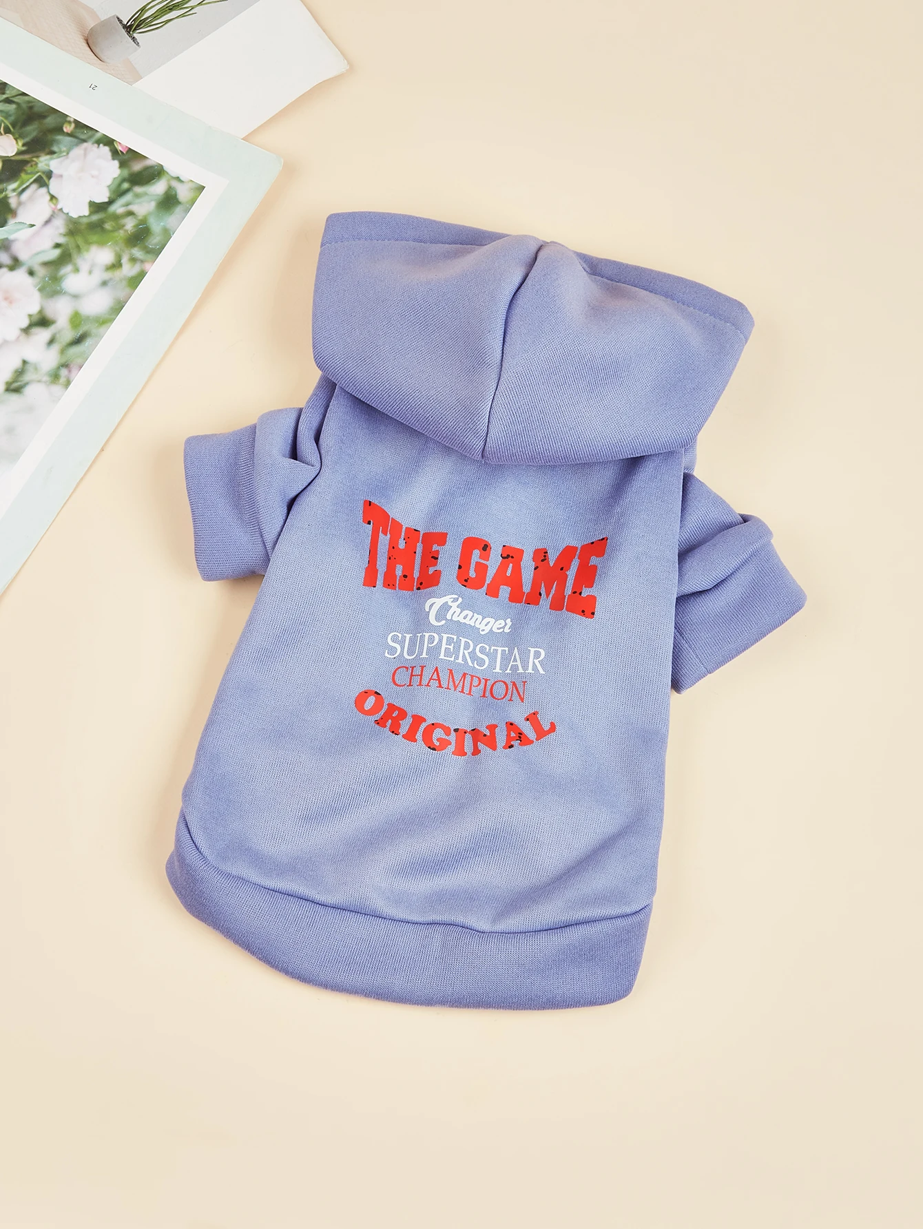 Dog Hoodies Puppy Clothes with Letters Printed Sweatshirts for Small Medium Dog Cat Soft and Comfort Shirts Dog Pajamas Outfit P