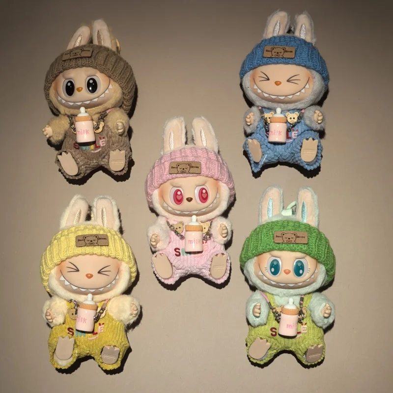 

New For Labubu Doll Clothes V1 V2 V3 Generation High Energy Labubu Bottle overalls Clothes Gift Labubu With Accessories No Doll