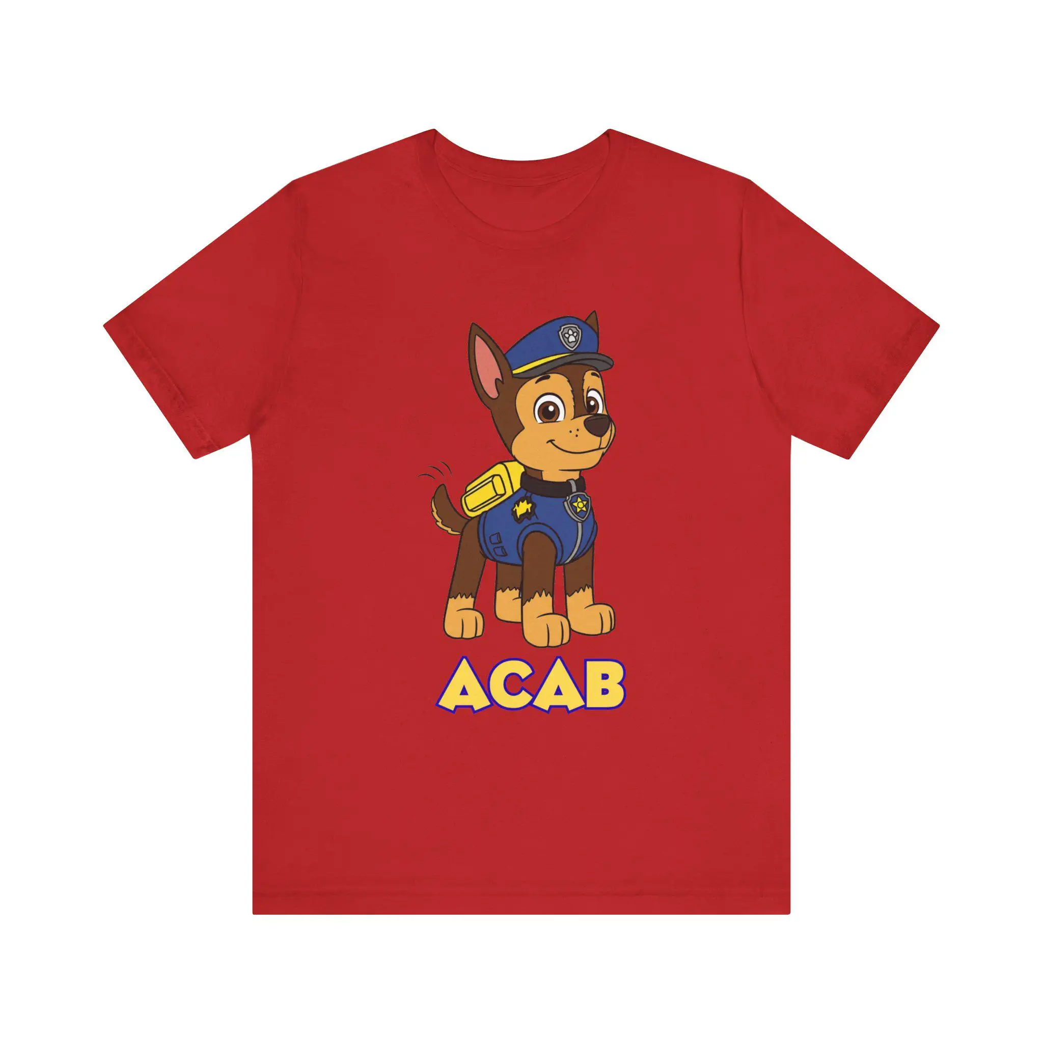Funny Kids T-Shirt Cartoon Police Puppy Dog  Print Short Sleeve Cotton Tee Boys Girls Casual Summer Top Children's Graphic