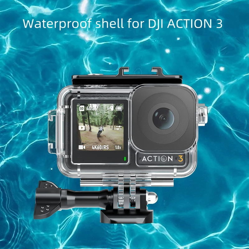 

For Dji Osmo Action 4/3 Waterproof Shell Waterproof, Dust-Proof And Fall Proof Diving Sports Camera Accessories