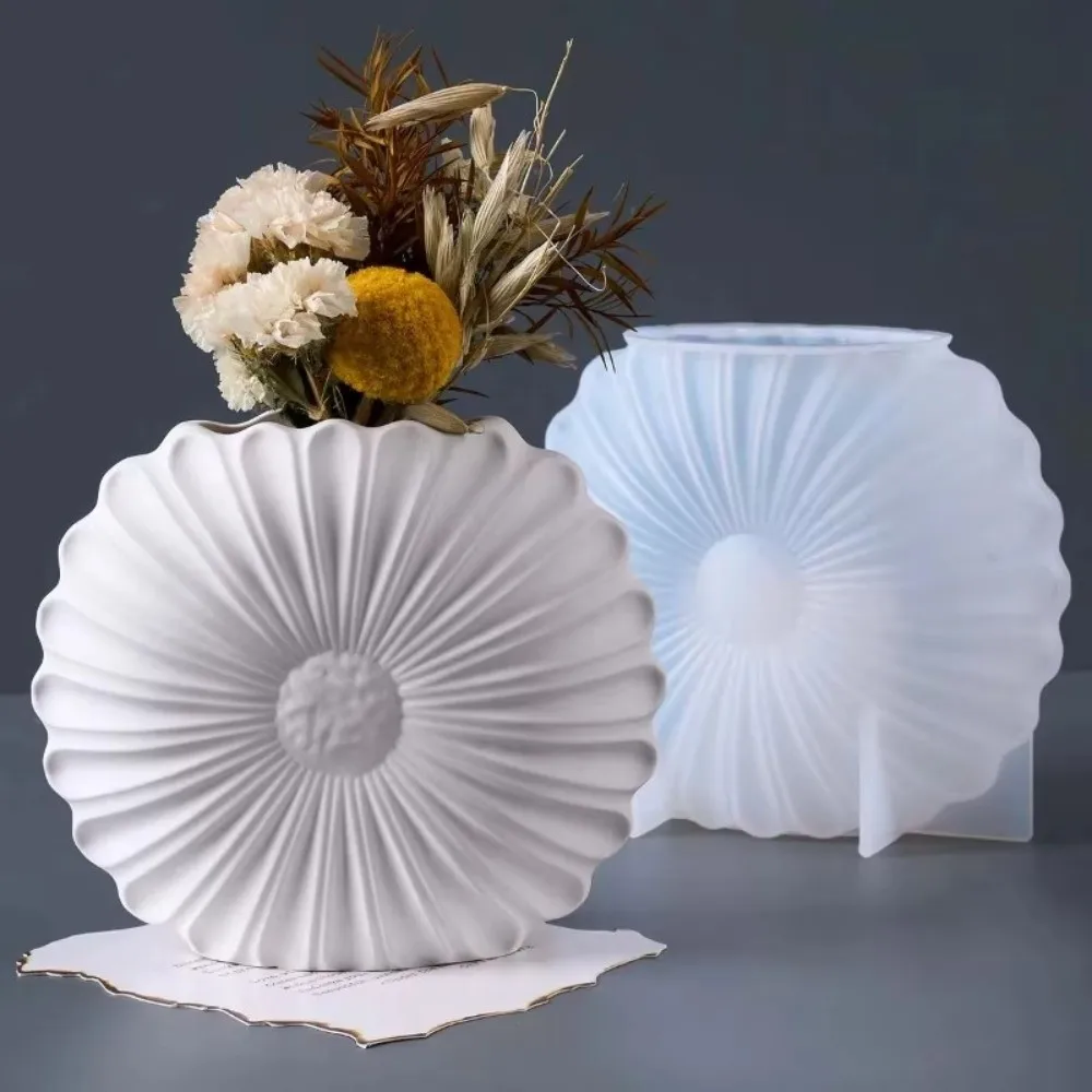 

Силиконовая форма для вазы для подсолнечника, 3D многоцелевая форма для цветов, креативная антипригарная гипсовая форма, свадебные украшения