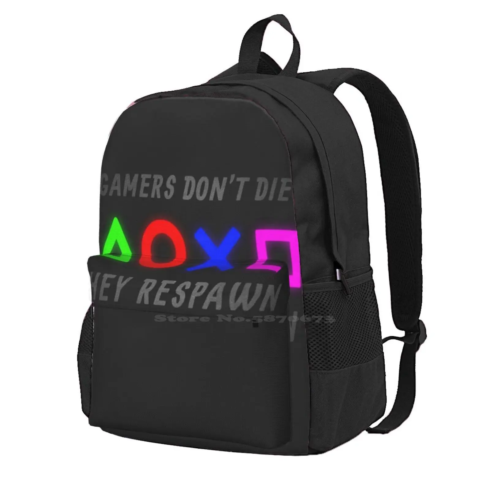 Mochila De Gamer Bag para hombres y mujeres, controlador de adolescentes, juegos de juegos cuadrados, Joystick, consola Ps3, Ps2, Ps4