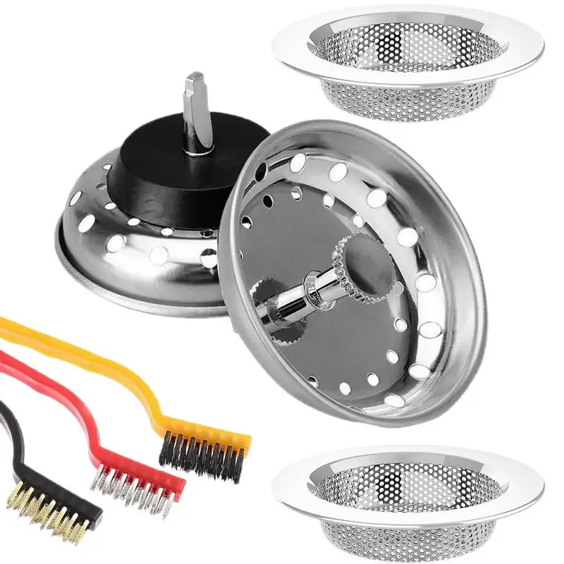 

Корзина для фильтра для раковины, нержавеющая сталь 304, сито для улавливания еды, антизасоряющийся фильтр, кухонный аксессуар для ванных комнат