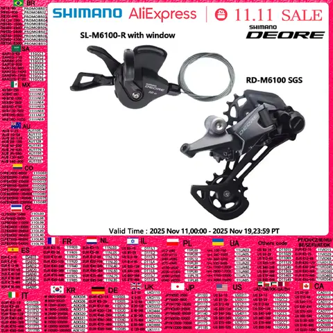 SHIMANO M7100 1x12s 그룹 세트 DEORE SLX XT XTR M6100 M7100 M8100 M9100 12s 시프트 레버 뒷 변속기 12S 그룹 세트 MTB 미니 세트